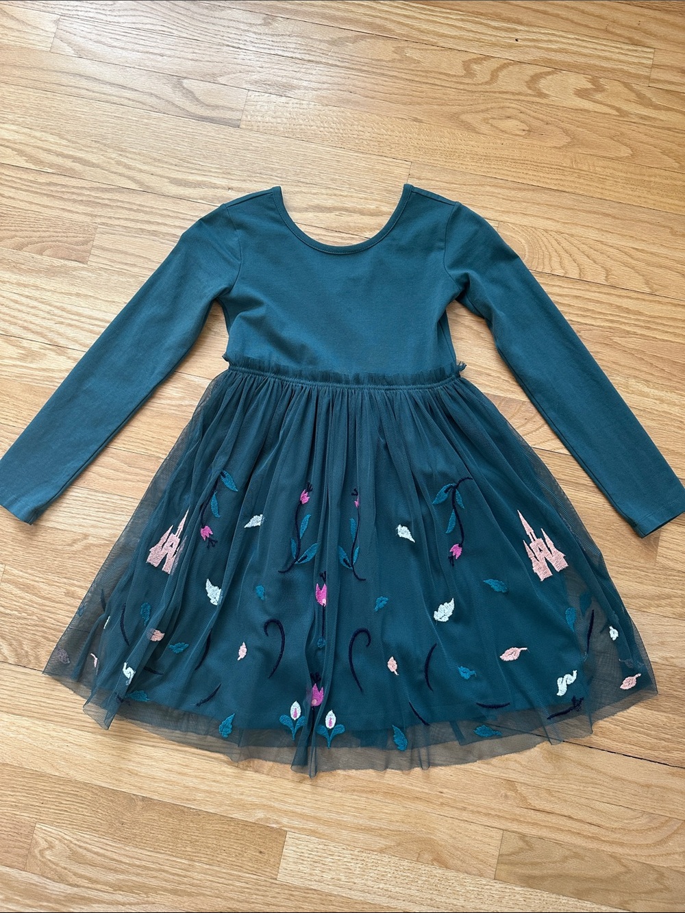 Hanna Andersson Disney 
Tulle Embroidered Skater Dress